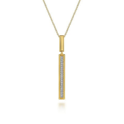 Gabriel & Co. Diamond Elongated Pyramid Drop Necklace-Gabriel & Co. Diamond Elongated Pyramid Drop Necklace - NK8015Y45JJ