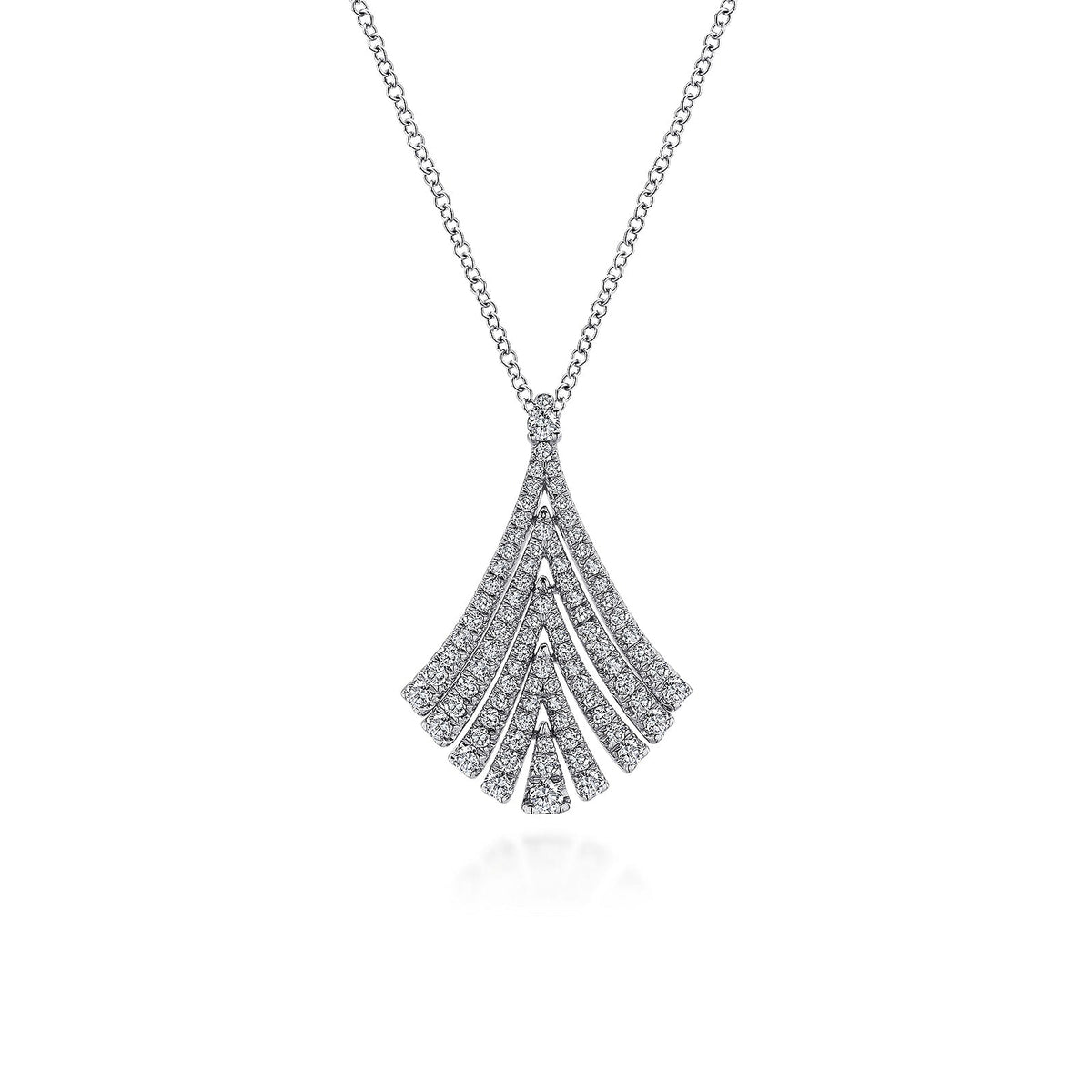 Gabriel & Co. Diamond Fan Pendant Necklace - NK5561W45JJ
