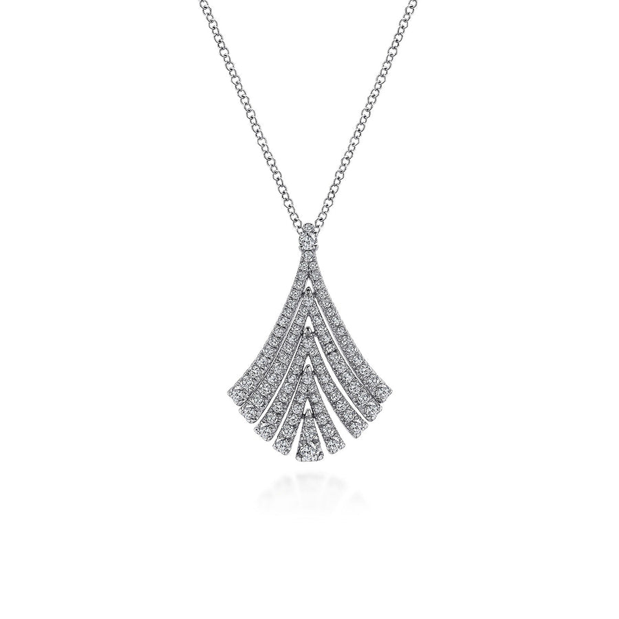 Gabriel & Co. Diamond Fan Pendant Necklace - NK5561W45JJ