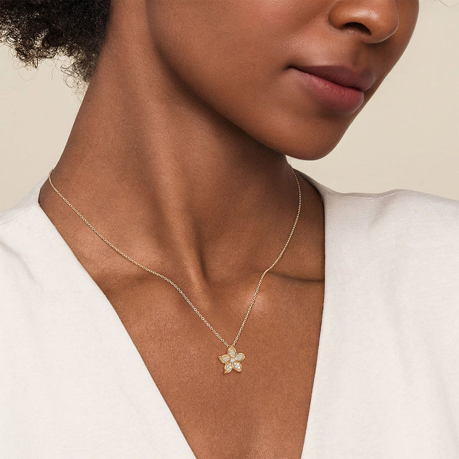 Gabriel & Co. Diamond Floral Pendant Necklace - NK7939Y45JJ