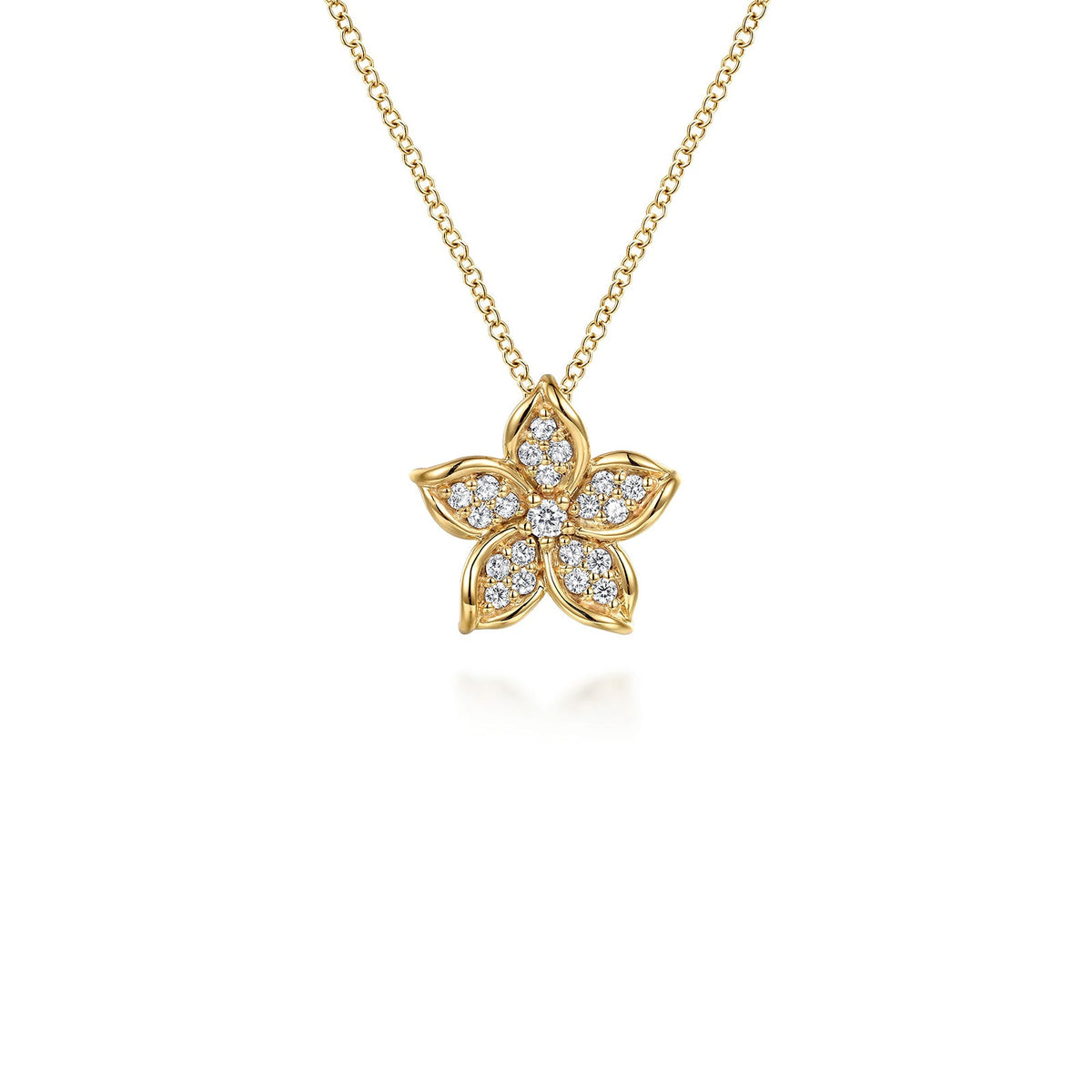 Gabriel & Co. Diamond Floral Pendant Necklace - NK7939Y45JJ