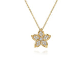 Gabriel & Co. Diamond Floral Pendant Necklace-Gabriel & Co. Diamond Floral Pendant Necklace - NK7939Y45JJ