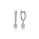 Gabriel & Co. Diamond Huggie Drop Earrings-Gabriel & Co. Diamond Huggie Drop Earrings - EG15047AYZJJ
