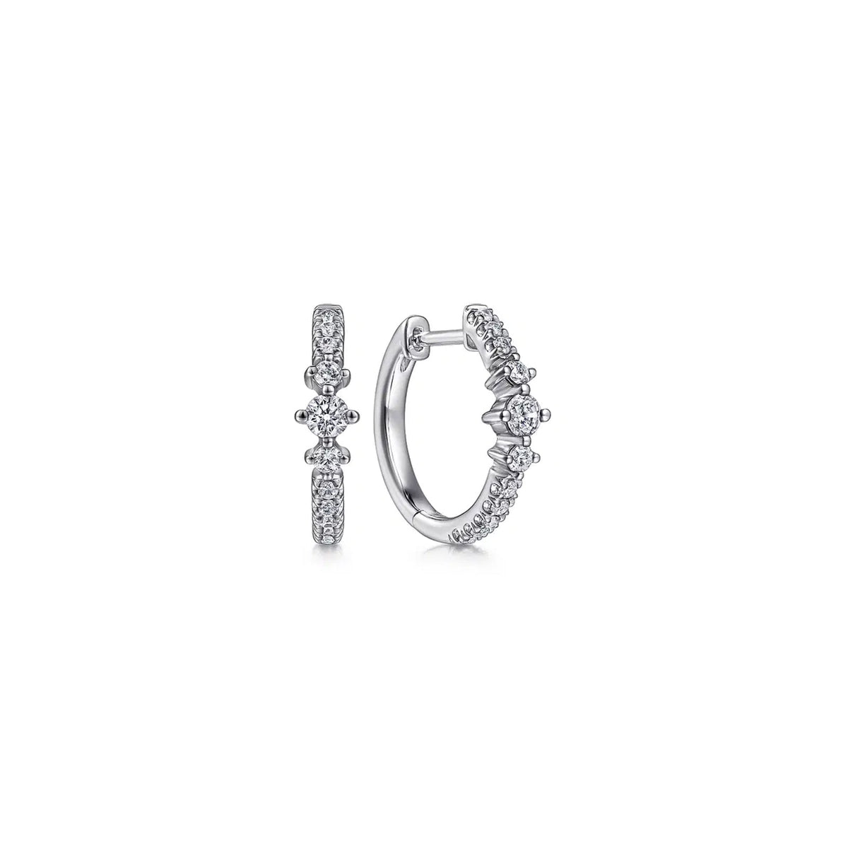 Gabriel & Co. Diamond Huggie Earrings - EG14522W45JJ