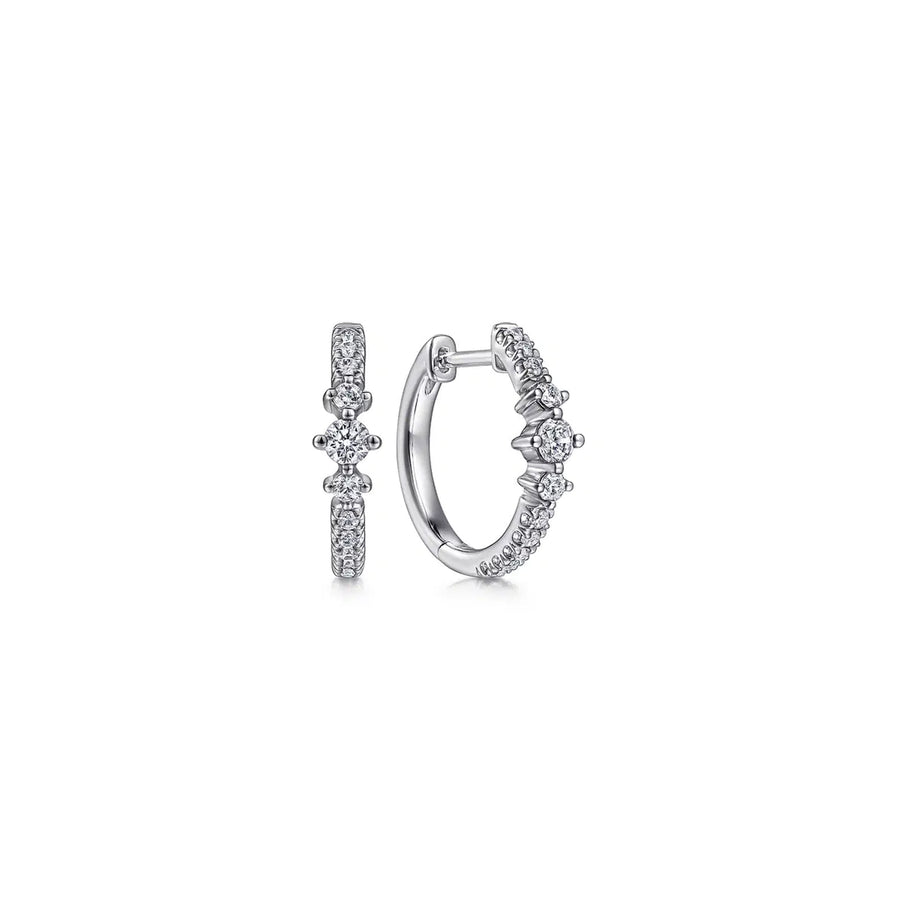 Gabriel & Co. Diamond Huggie Earrings - EG14522W45JJ