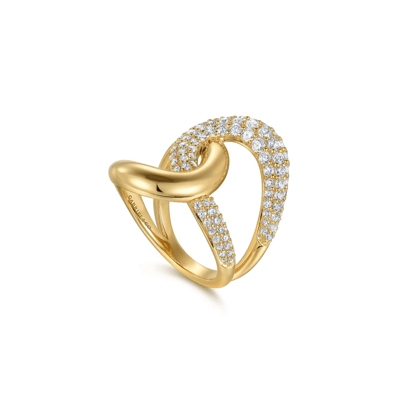 Gabriel & Co. Diamond Interlocking Ladies Ring-Gabriel & Co. Diamond Interlocking Ladies Ring - LR52586Y45JJ