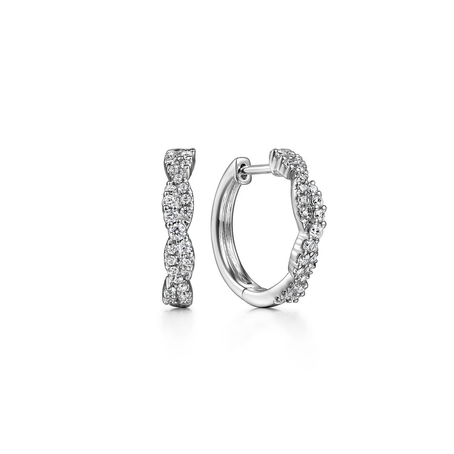 Gabriel & Co. Diamond Intricate Hoop Earrings - EG14508W45JJ