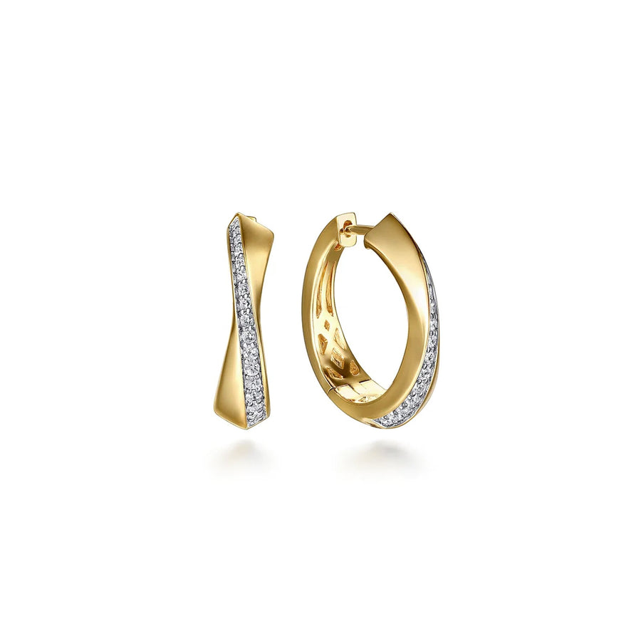 Gabriel & Co. Diamond Intricate Hoop Earrings - EG15198Y45JJ