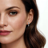 Gabriel & Co. Diamond J Hoop Stud Earrings-Gabriel & Co. Diamond J Hoop Stud Earrings - EG15279W45JJ