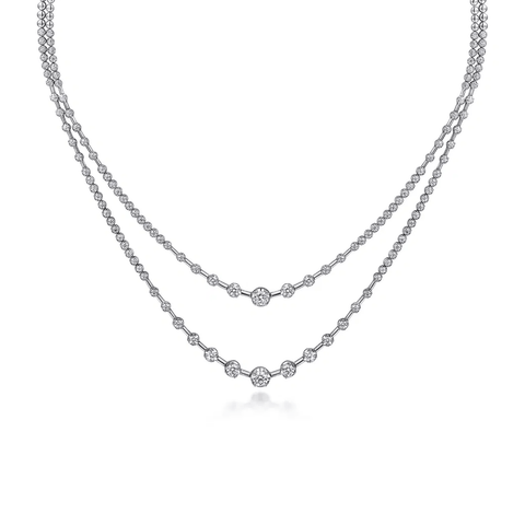 Gabriel & Co. Diamond Necklace-Gabriel & Co. Diamond Necklace - NK6986W84JJ