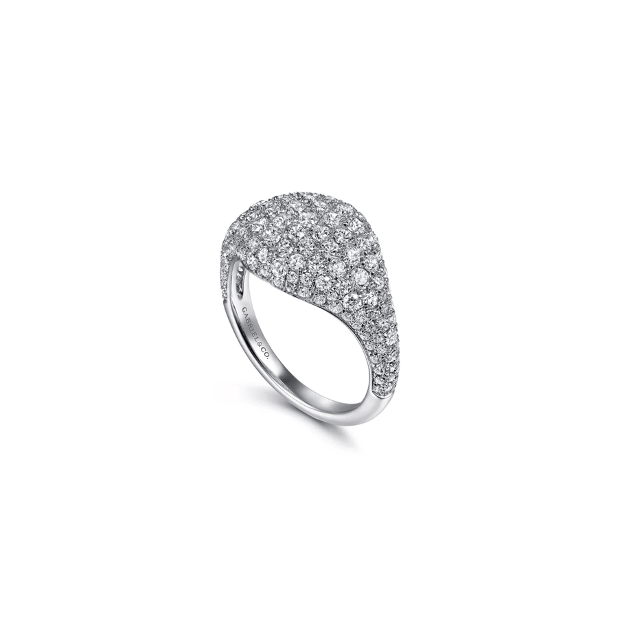 Gabriel & Co.  Diamond Pave Signet Ring LR51795W45JJ