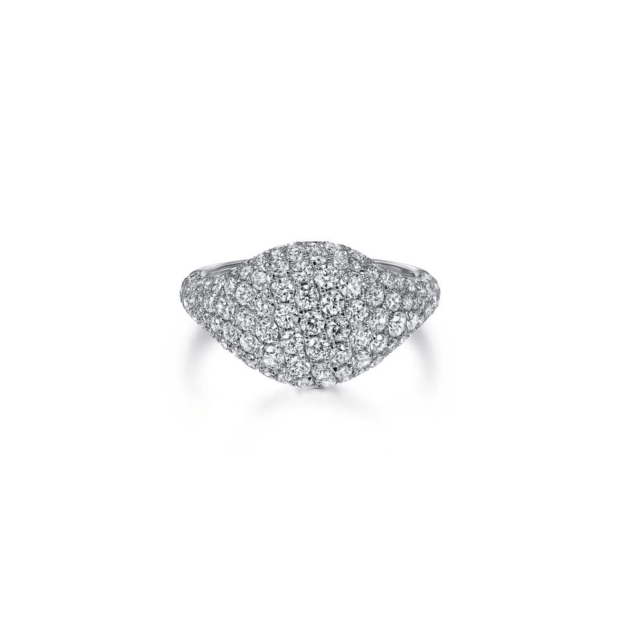 Gabriel & Co.  Diamond Pave Signet Ring LR51795W45JJ