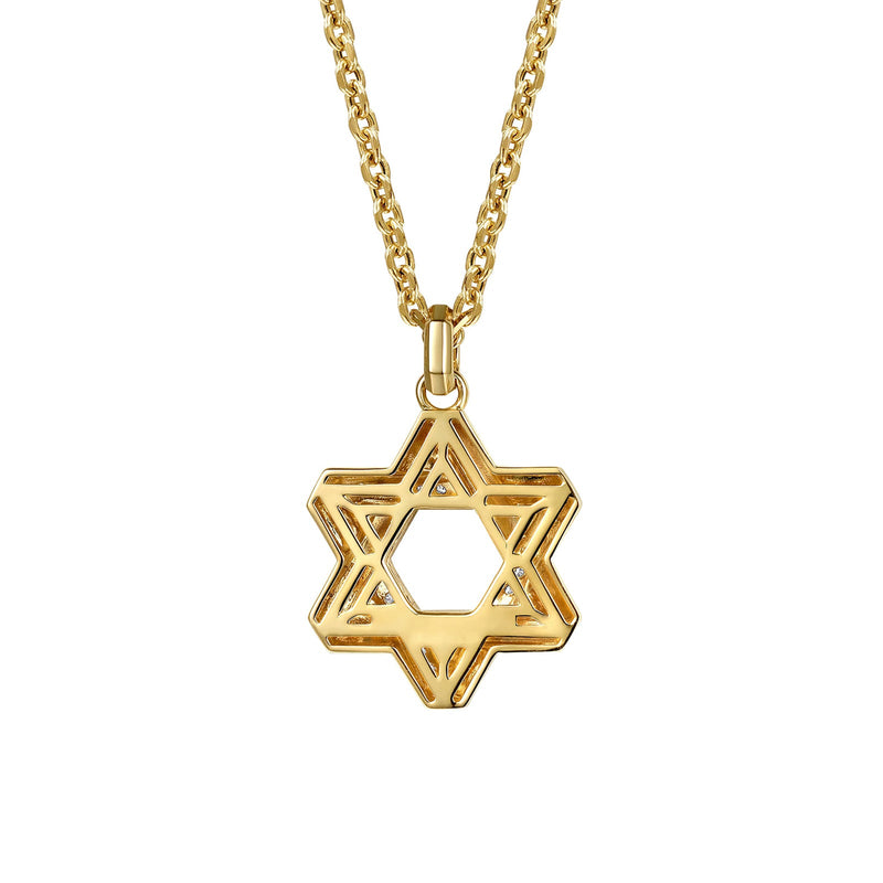 Gabriel & Co. Diamond Star of David Pendant Necklace-Gabriel & Co. Diamond Star of David Pendant Necklace - NKM2173-22Y45JJ