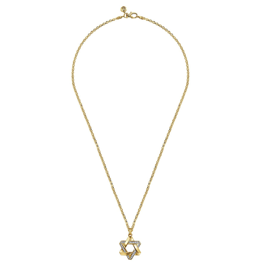 Gabriel & Co. Diamond Star of David Pendant Necklace - NKM2173-22Y45JJ