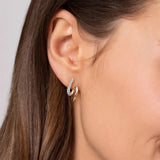 Gabriel & Co. Diamond Swirl Intricate Hoop Earrings-Gabriel & Co. Diamond Swirl Intricate Hoop Earrings - EG15535M45JJ