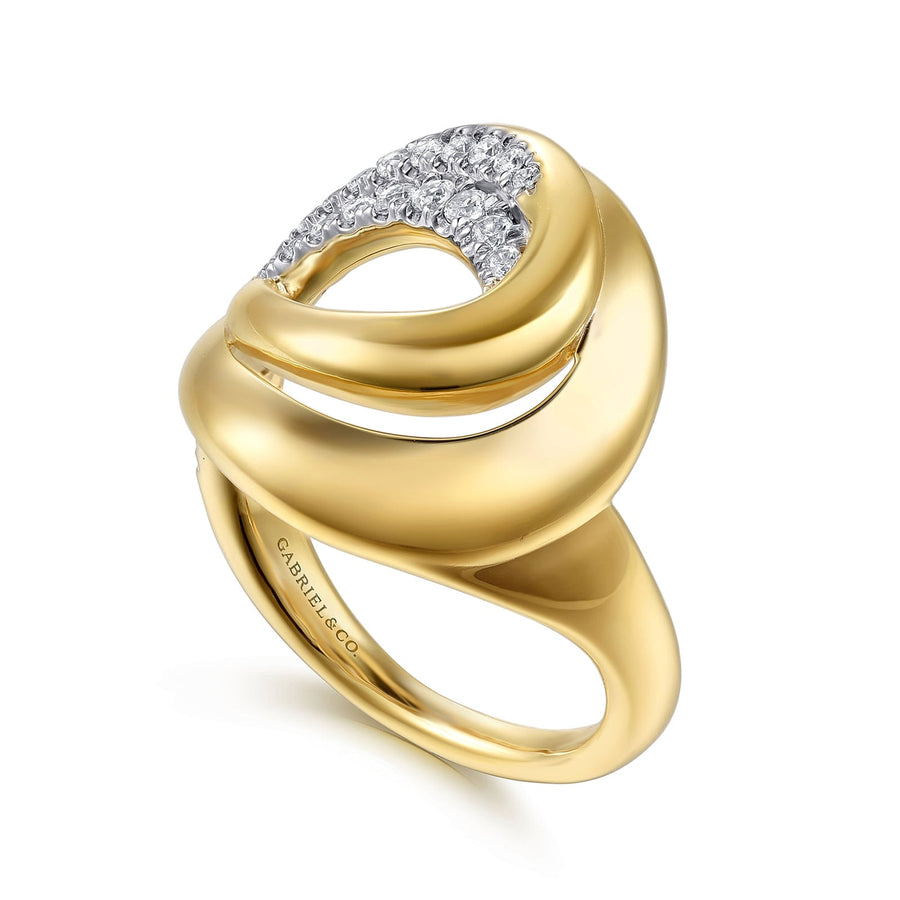 Gabriel & Co. Diamond Swirl Ring - LR52952Y45JJ