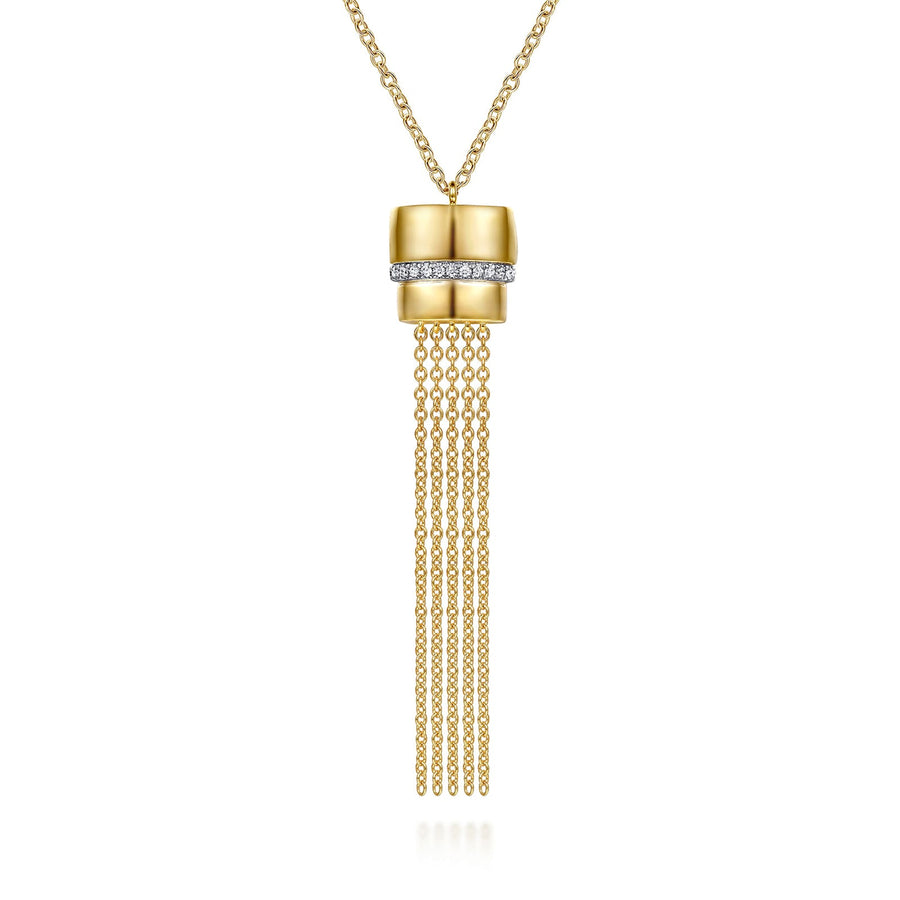 Gabriel & Co. Diamond Tassel Y Necklace - NK8033-24Y45JJ