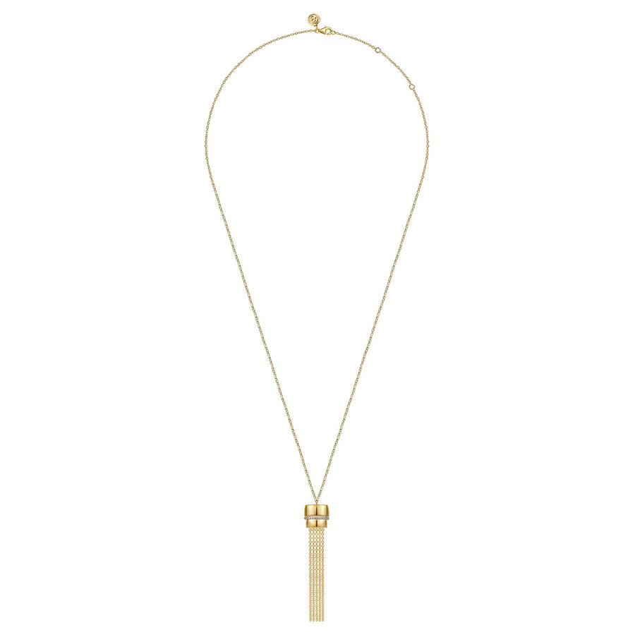 Gabriel & Co. Diamond Tassel Y Necklace - NK8033-24Y45JJ