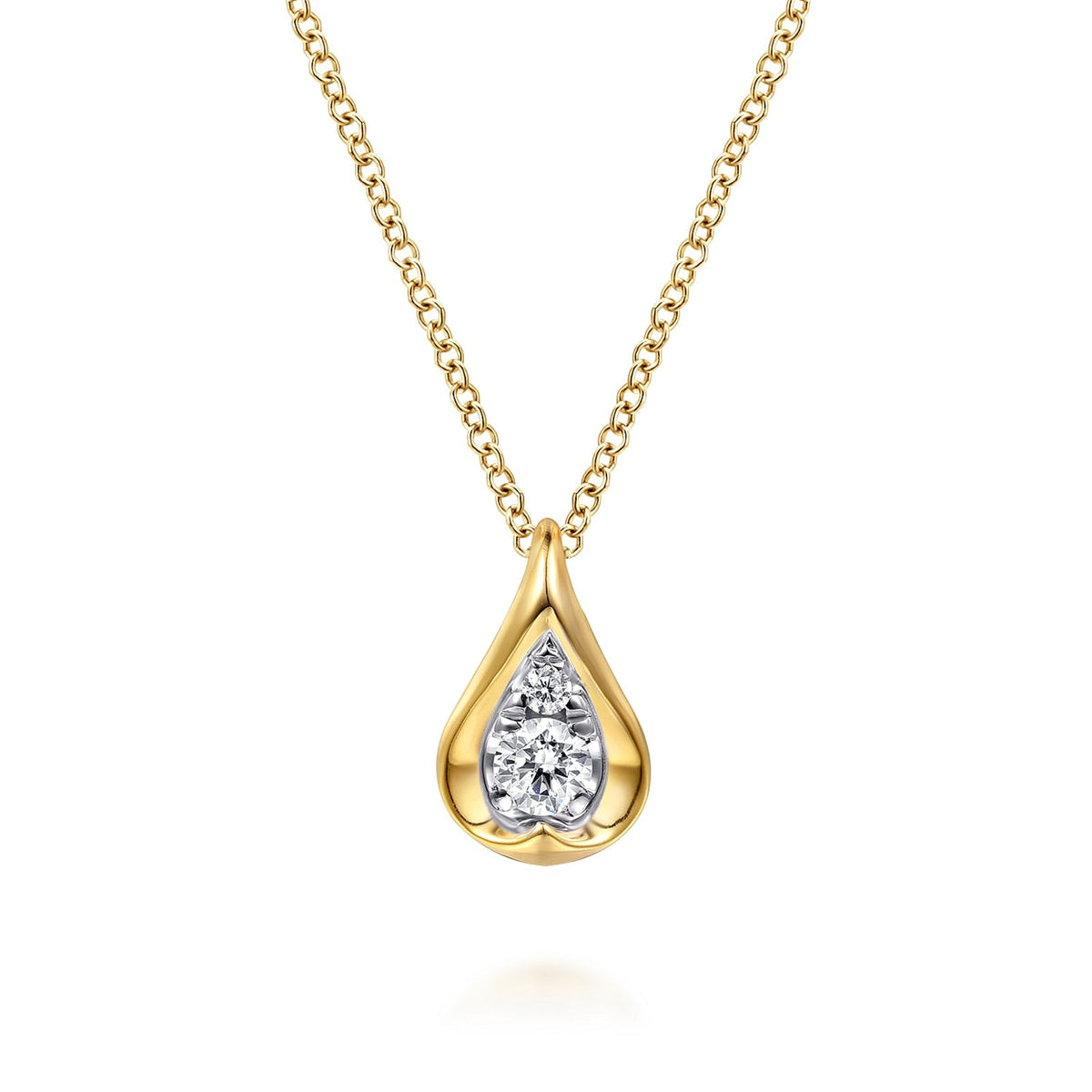 Gabriel & Co. Diamond Teardrop Pendant Necklace - NK8021M45JJ