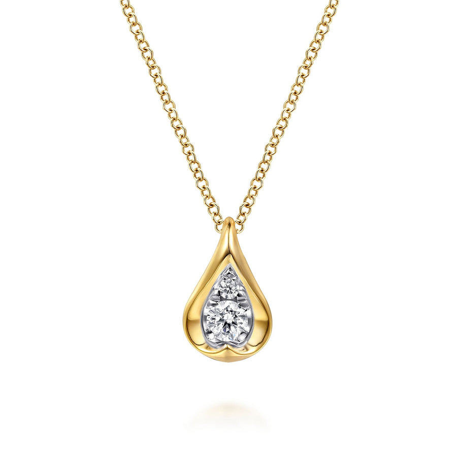 Gabriel & Co. Diamond Teardrop Pendant Necklace - NK8021M45JJ