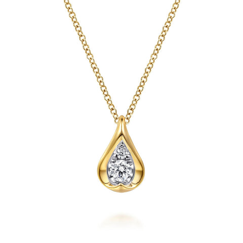 Gabriel & Co. Diamond Teardrop Pendant Necklace-Gabriel & Co. Diamond Teardrop Pendant Necklace - NK8021M45JJ