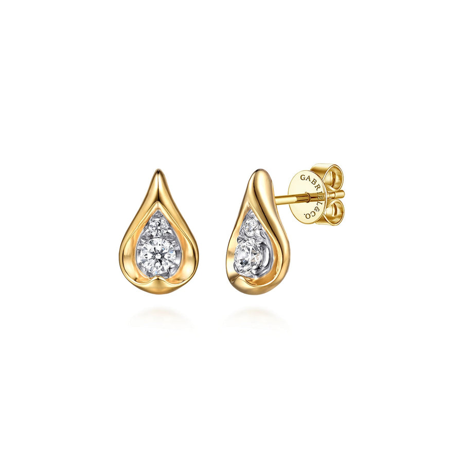 Gabriel & Co. Diamond Teardrop Stud Earrings - EG15525M45JJ