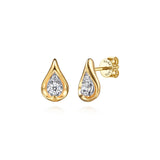 Gabriel & Co. Diamond Teardrop Stud Earrings-Gabriel & Co. Diamond Teardrop Stud Earrings - EG15525M45JJ