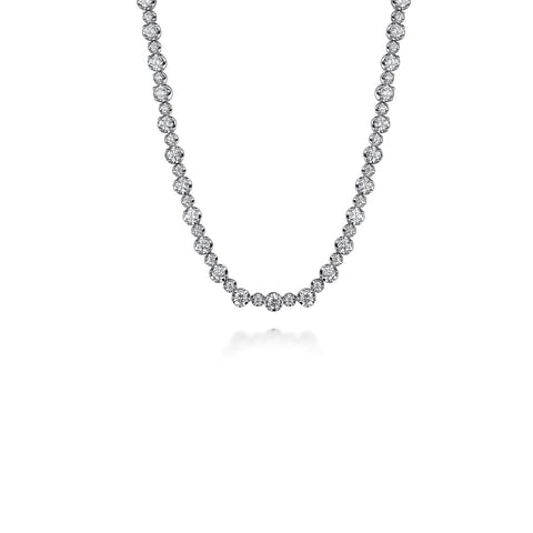 Gabriel & Co. Diamond Tennis Necklace-Gabriel & Co. Diamond Tennis Necklace - NK7594W45JJ