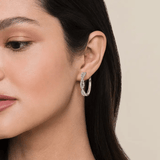 Gabriel & Co. Diamond Twisted Intricate Hoop Earrings-Gabriel & Co. Diamond Twisted Intricate Hoop Earrings - EG15400W45JJ