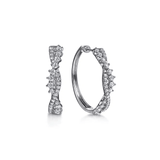 Gabriel & Co. Diamond Twisted Intricate Hoop Earrings-Gabriel & Co. Diamond Twisted Intricate Hoop Earrings - EG15400W45JJ