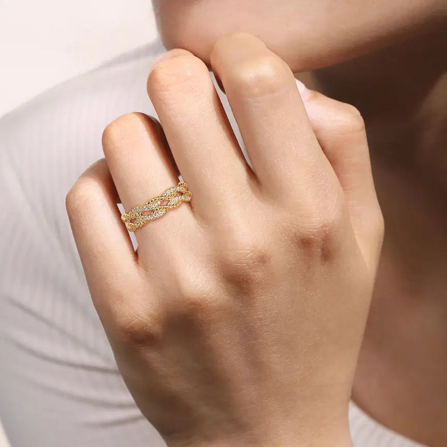 Gabriel & Co. Diamond Twisted Ladies Ring - LR52599Y45JJ