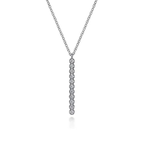 Gabriel & Co. Diamond Vertical Bar Y Pendant Necklace-Gabriel & Co. Diamond Vertical Bar Y Pendant Necklace - NK7593W45JJ