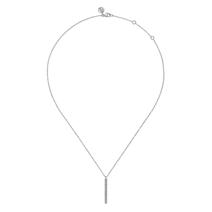 Gabriel & Co. Diamond Vertical Bar Y Pendant Necklace - NK7593W45JJ