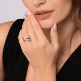 Gabriel & Co. Diamond Wave Stackable Ring-Gabriel & Co. Gold Diamond Wave Stackable Ring LR52948W45JJ