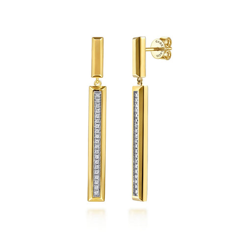 Gabriel & Co. Elongated Pyramid Stud Drop Earrings-Gabriel & Co. Elongated Pyramid Stud Drop Earrings - EG15521Y45JJ
