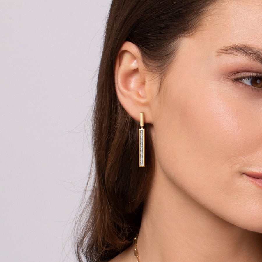 Gabriel & Co. Elongated Pyramid Stud Drop Earrings - EG15521Y45JJ