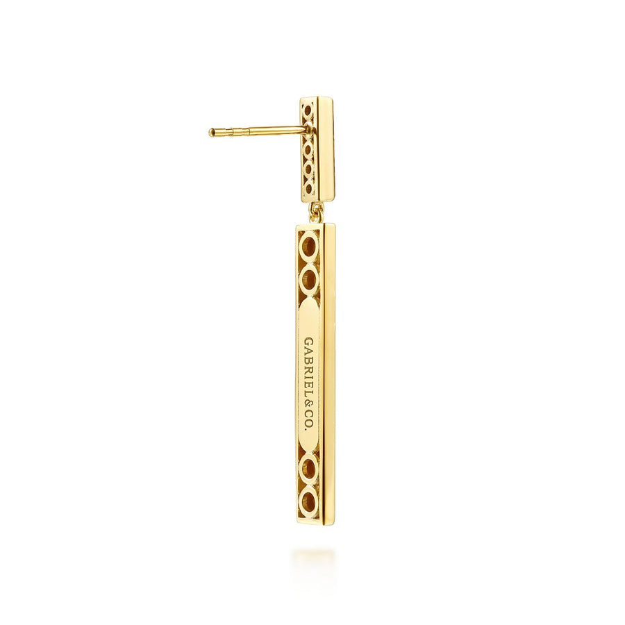 Gabriel & Co. Elongated Pyramid Stud Drop Earrings - EG15521Y45JJ