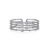 Gabriel & Co. Four Row Diamond Bangle-Gabriel & Co. Four Row Diamond Bangle - BG4623 - 65W84JJ