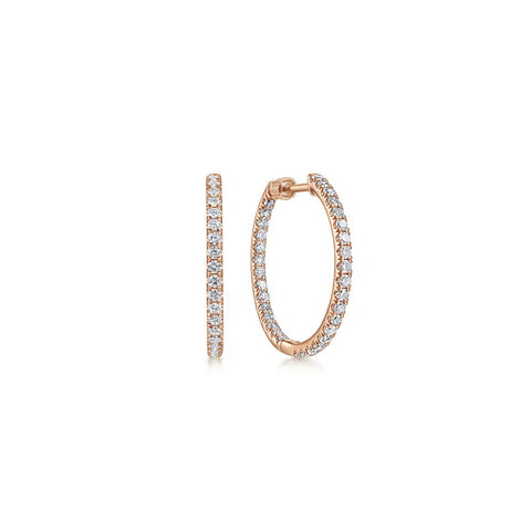 Gabriel & Co. French Pave Round Inside Out Diamond Hoop Earrings-Gabriel & Co. French Pave Round Inside Out Diamond Hoop Earrings - EG13462K45JJ