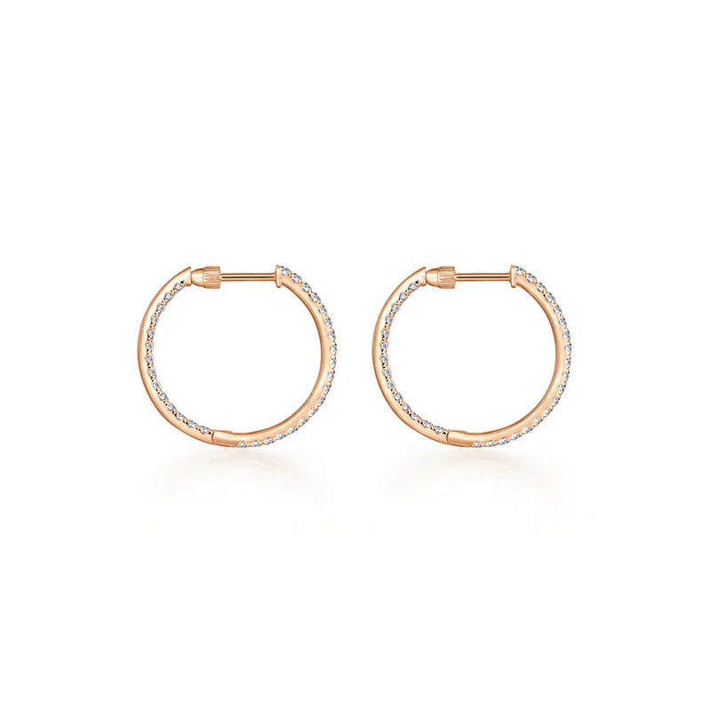 Gabriel & Co. French Pave Round Inside Out Diamond Hoop Earrings-Gabriel & Co. French Pave Round Inside Out Diamond Hoop Earrings - EG13462K45JJ