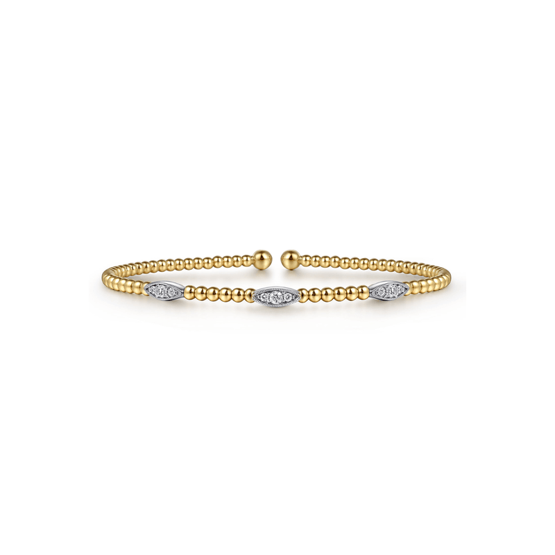 Gabriel & Co. Gold Bujukan Diamond Bracelet-Gabriel & Co. Gold Bujukan Diamond Bracelet BG4437-55M45JJ