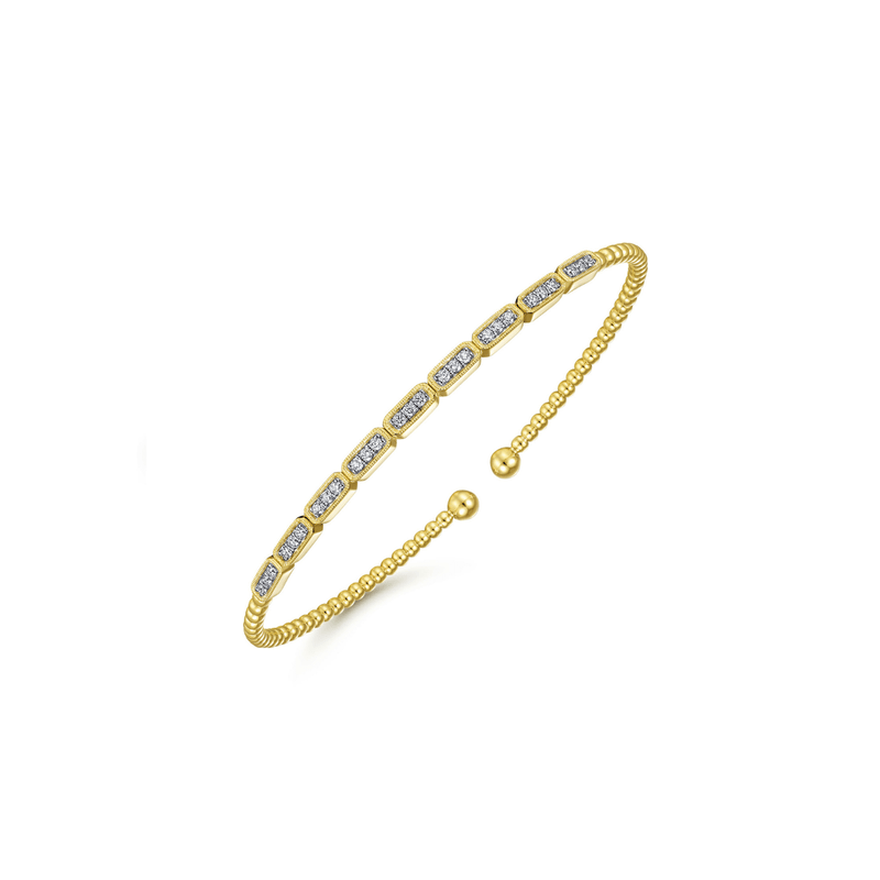 Gabriel & Co. Gold Bujukan Diamond Bracelet-Gabriel & Co. Gold Bujukan Diamond Bracelet BG4443-55Y45JJ
