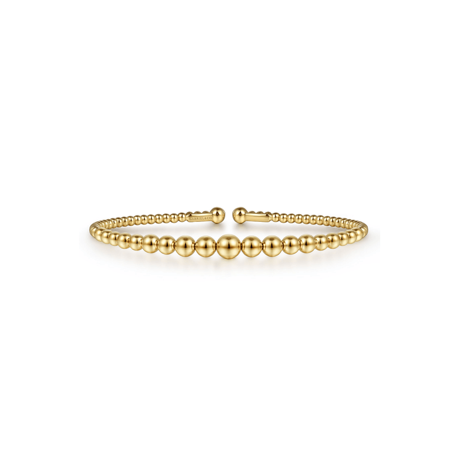 Gabriel & Co. Gold Bujukan Gold Beaded Bracelet BG4584-55Y4JJJ