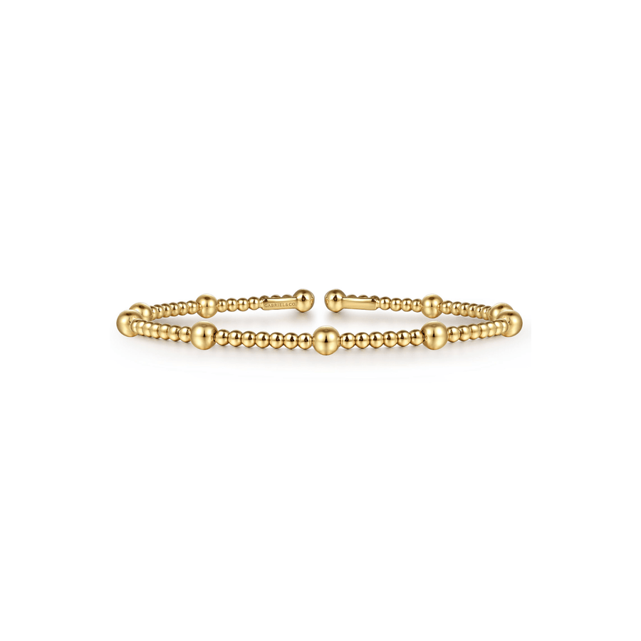 Gabriel & Co. Gold Bujukan Gold Beaded Bracelet BG4603-55Y4JJJ
