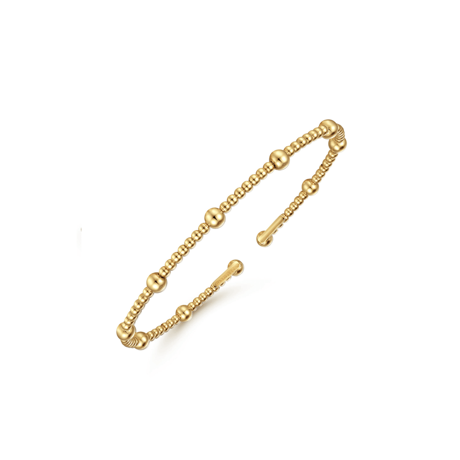 Gabriel & Co. Gold Bujukan Gold Beaded Bracelet BG4603-55Y4JJJ