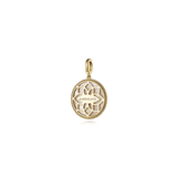 Gabriel & Co. Gold Diamond Blue Sapphire Compass Medallion Pendant-Gabriel & Co. Gold Diamond Blue Sapphire Compass Medallion Pendant PT6598Y45MC
