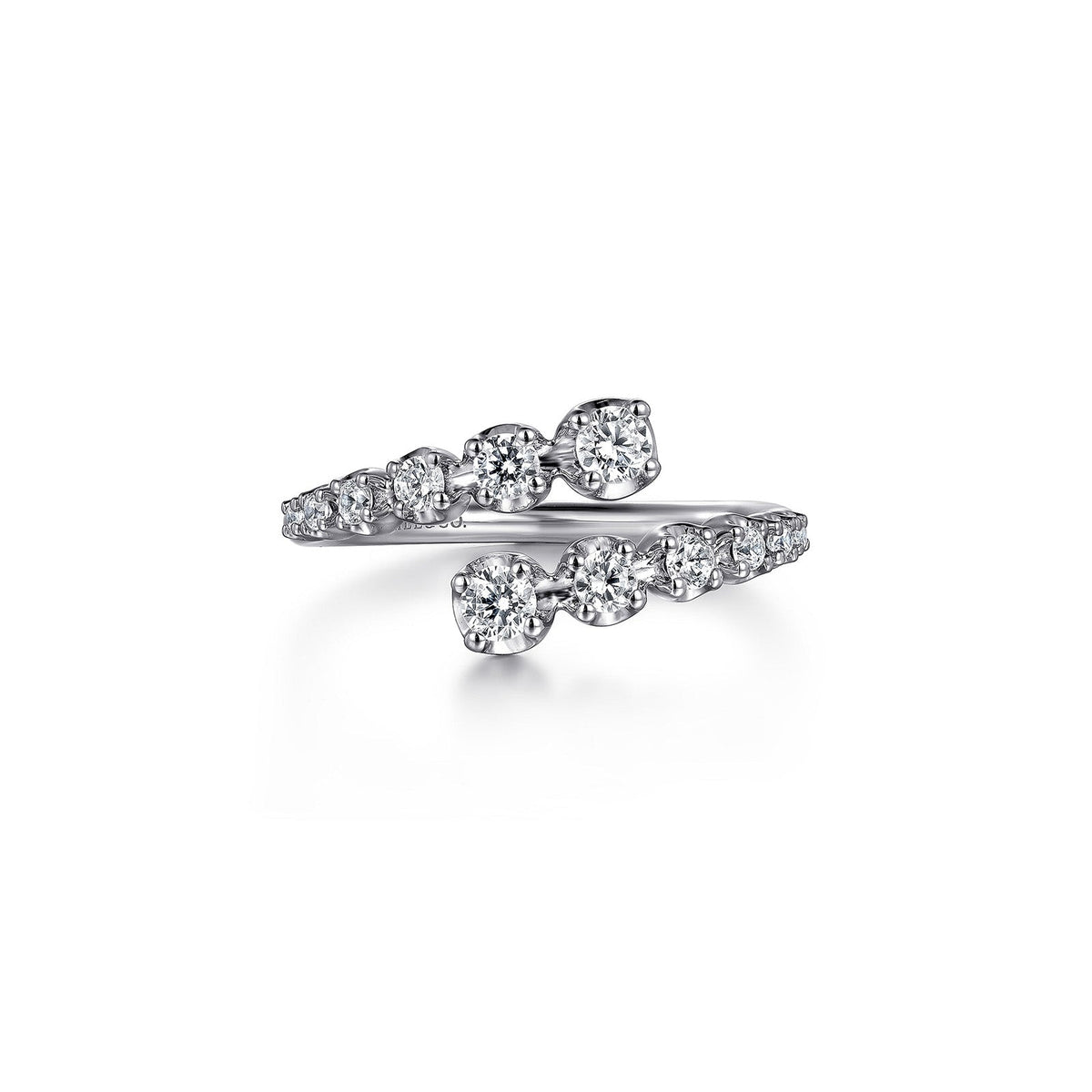 Gabriel & Co. Gold Diamond Bypass Ring - LR52422W45JJ