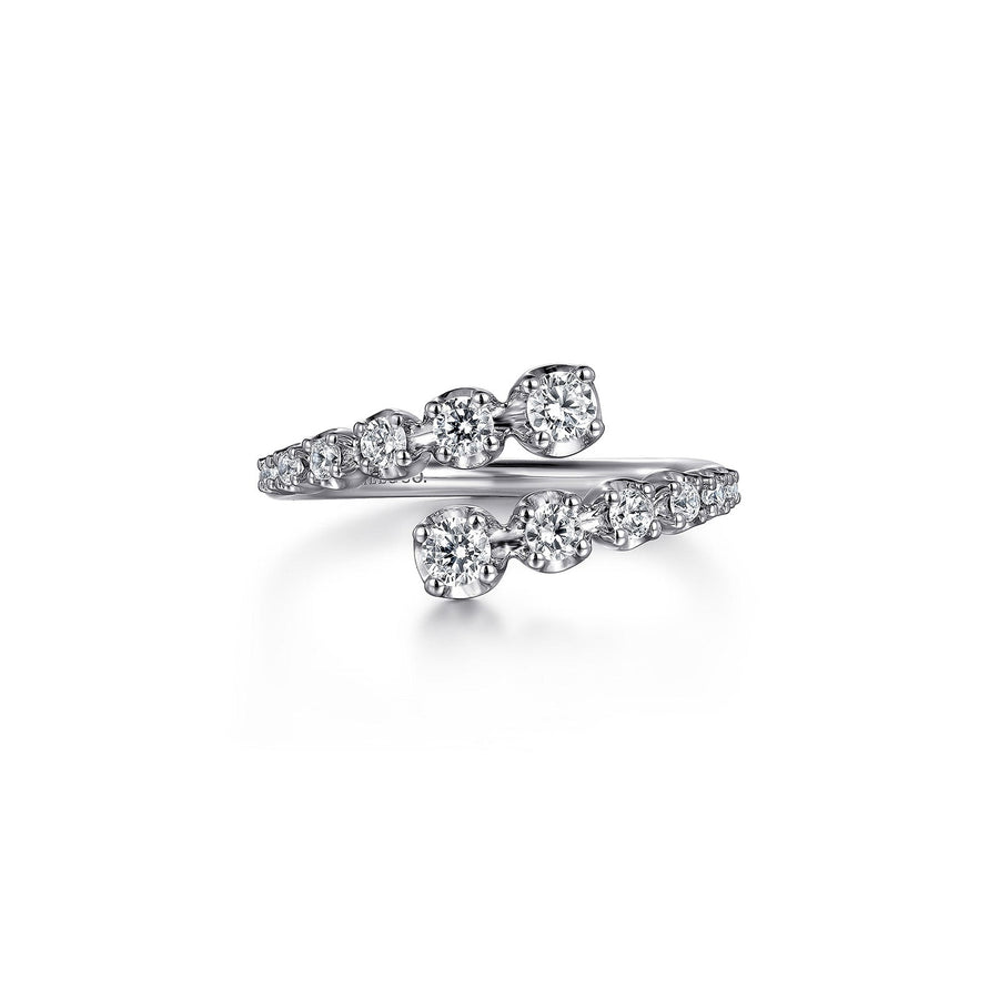 Gabriel & Co. Gold Diamond Bypass Ring - LR52422W45JJ