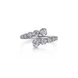 Gabriel & Co. Gold Diamond Bypass Ring-Gabriel & Co. Gold Diamond Bypass Ring - LR52422W45JJ