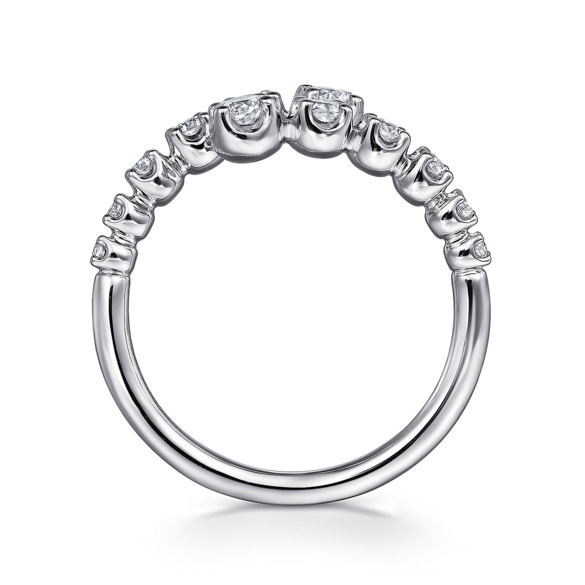 Gabriel & Co. Gold Diamond Bypass Ring - LR52422W45JJ